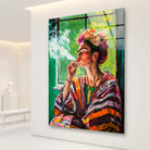 Portrait Frida Kahlo moderne ambiance bohème