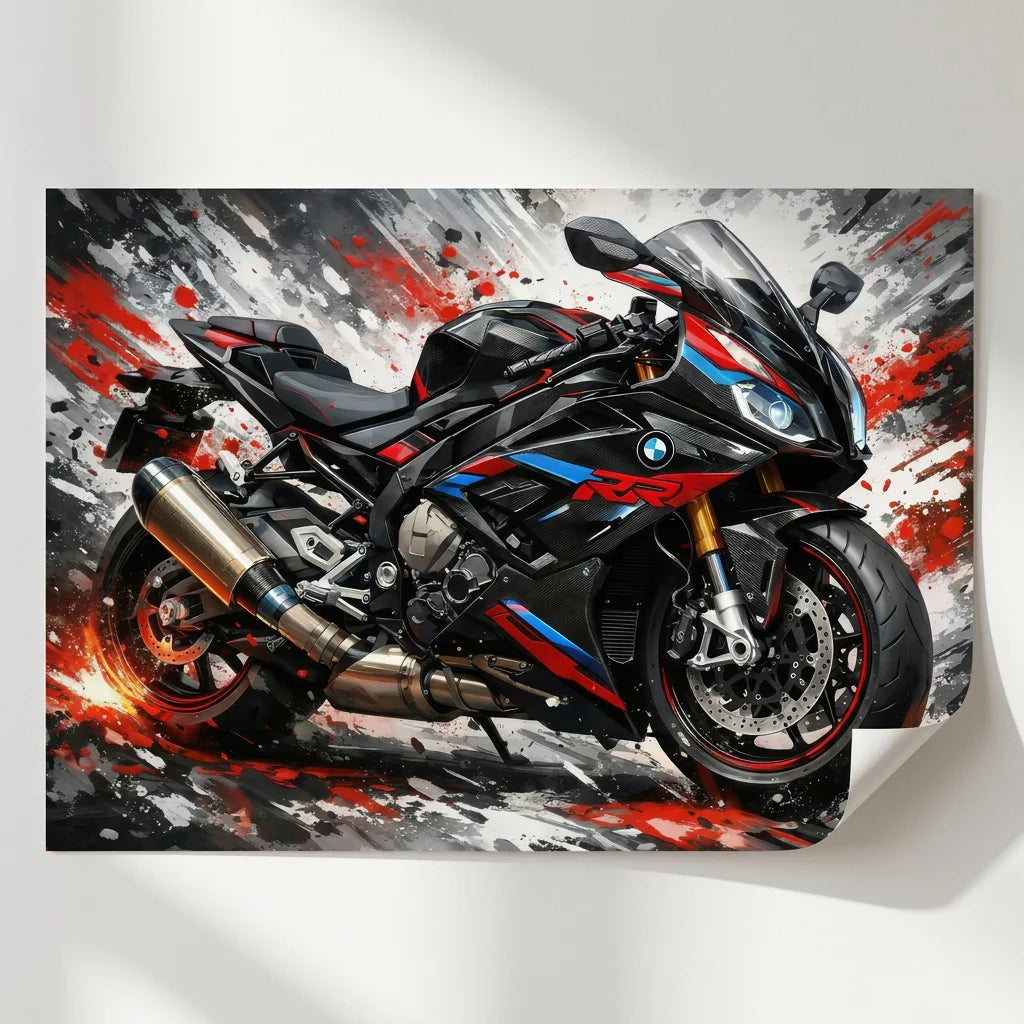 Poster moto BMW S1000RR 
