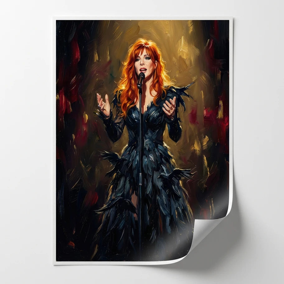affiche mylene farmer deco murale moderne