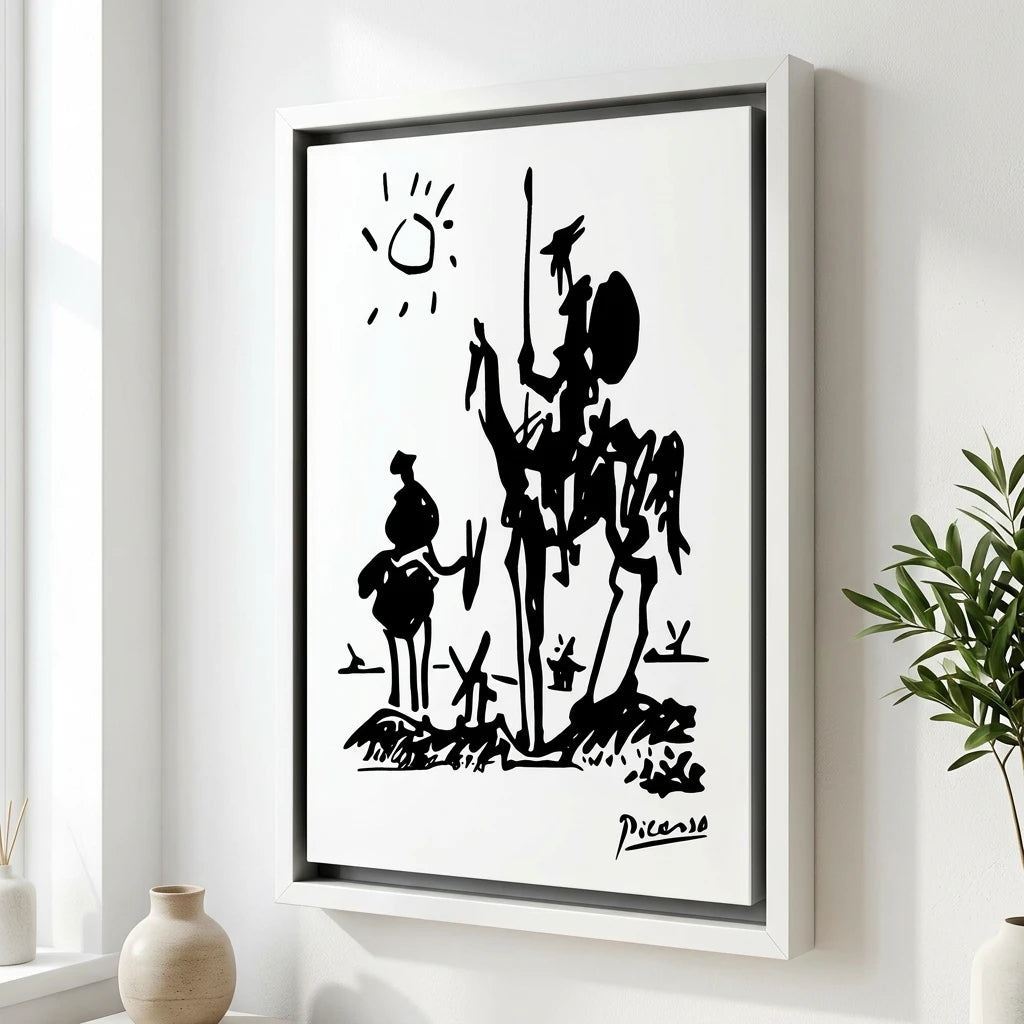 Reproduction Don Quichotte Picasso en toile tendue