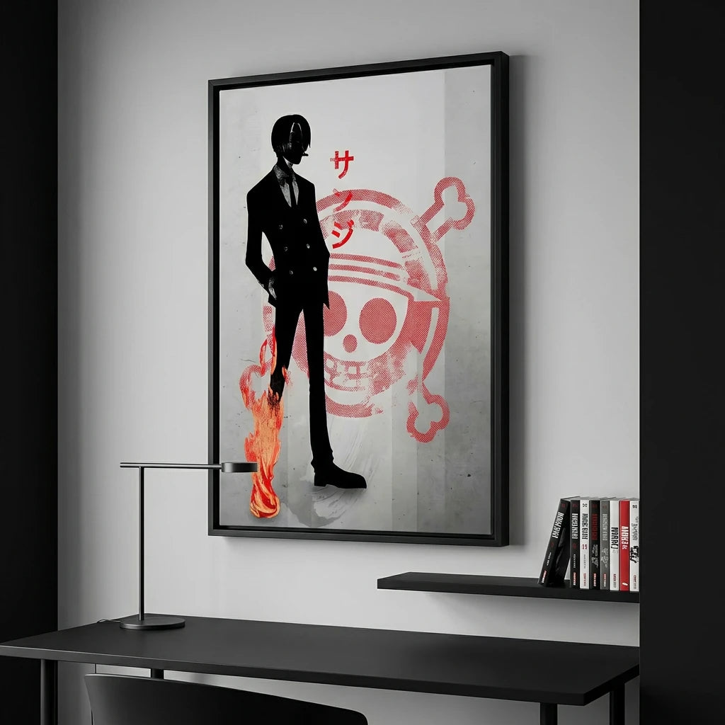 Tableau ONE PIECE Luffy Zoro Sanjî - Toile Imprimée
