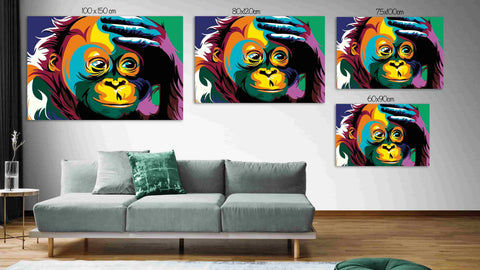 Tableau singe pop