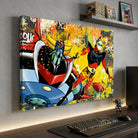 Tableau Goldorak Actarus - 40x60cm / Toile tendue sur châssis - Tableau Animation