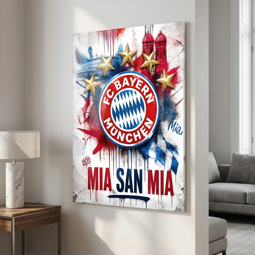 Tableau FC Bayern Munich Graffiti - Tableau Sport