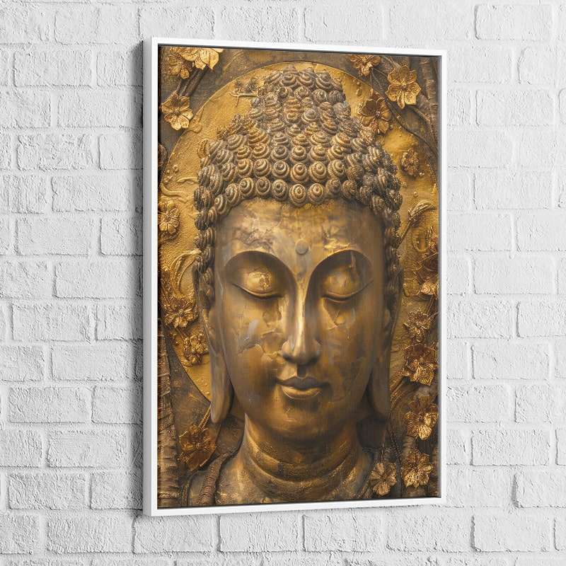 Tableau Bouddha | Méditation en Or | Offre De Bienvenue -20% d