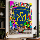 Tableau ASM Clermont Auvergne Rugby Street Art