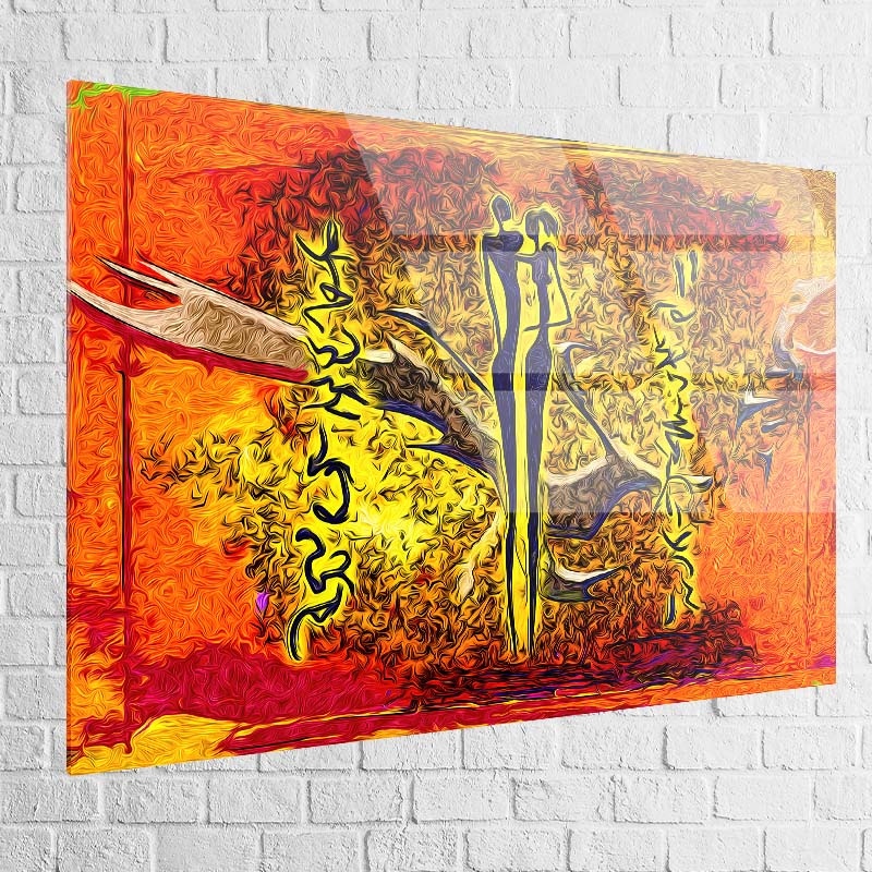 Tableau Afrique plexiglas – rendu brillant, couleurs intenses