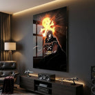 Tableau Albator avec cape noire et fond explosif