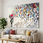 Tableau Banksy Butterfly décoration street art