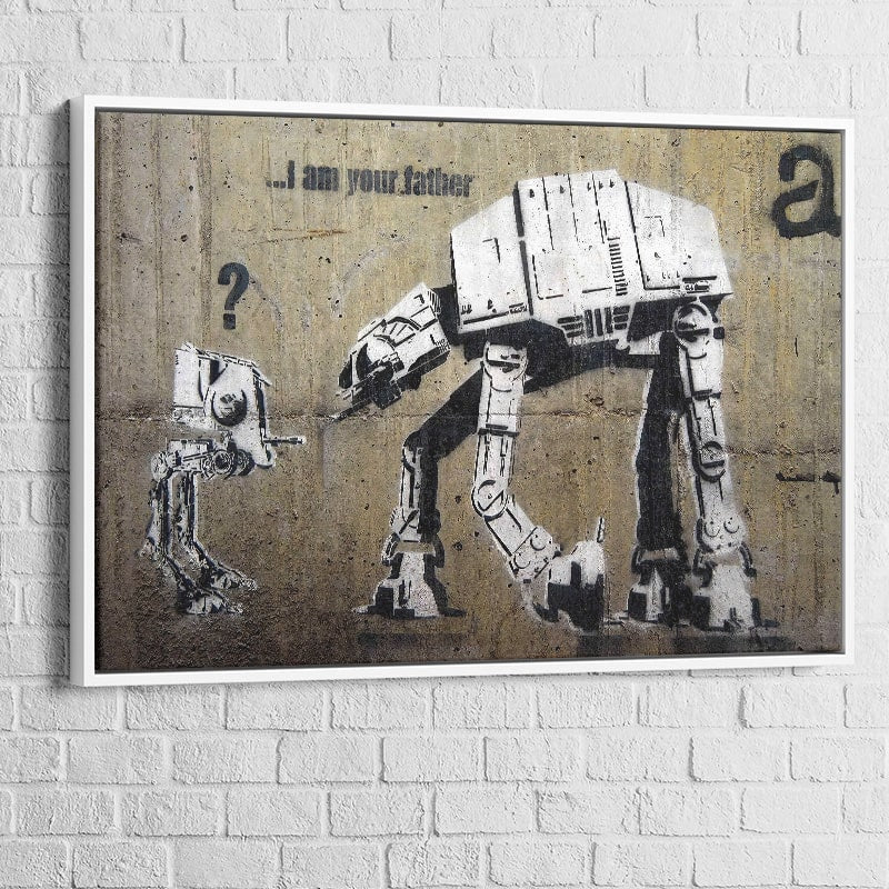 Tableau Banksy No Father Montableaudeco