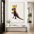 Tableau Basquiat Dinosaur Crown dinosaure couronné