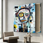 Tableau Basquiat L’Art de la Folie style art brut contemporain