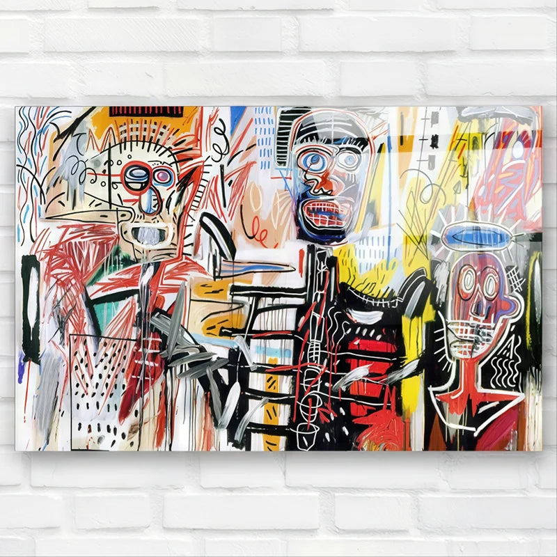 Tableau Basquiat Philistines 1982 Plexi