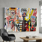 Décoration murale Basquiat Philistines 1982 pour salon arty