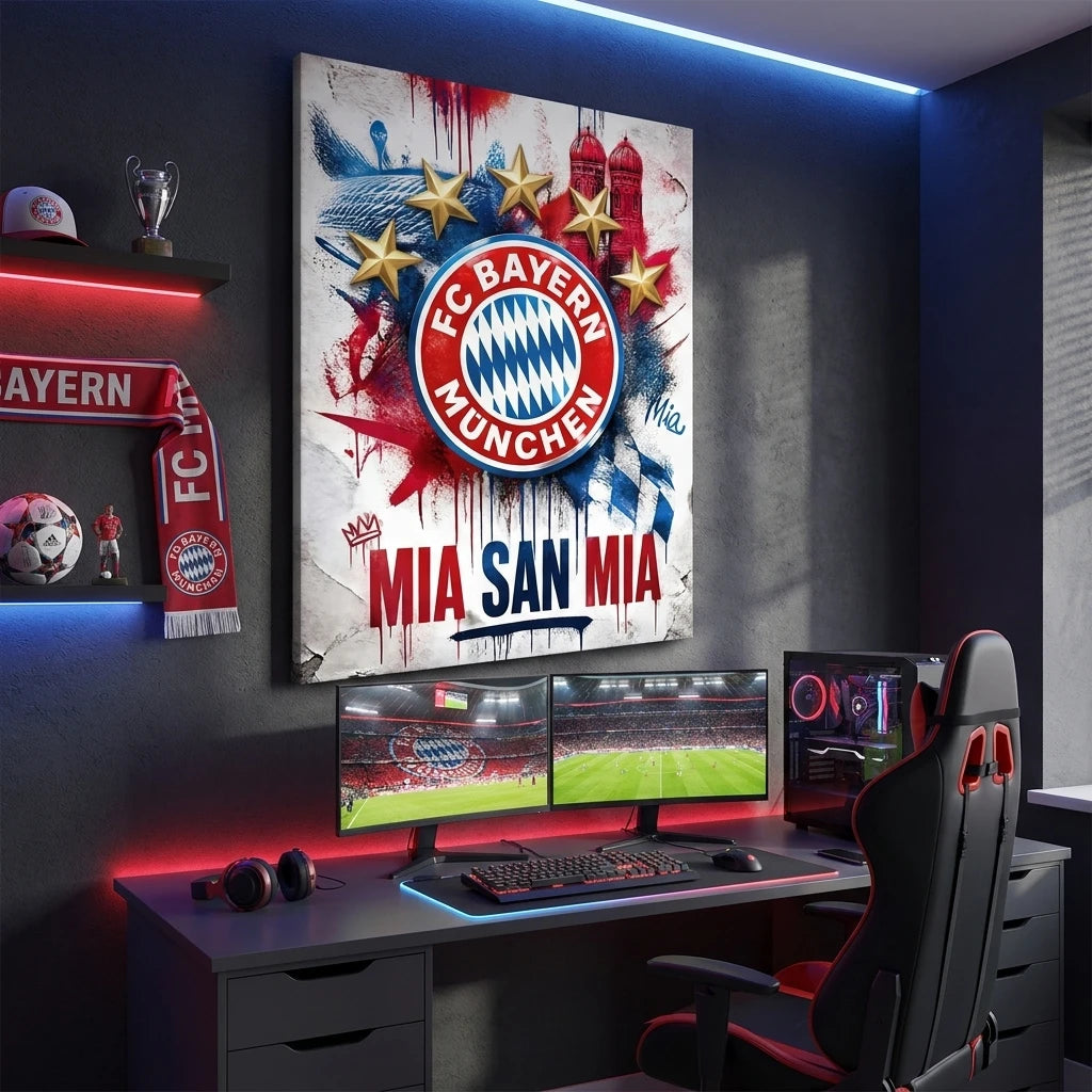 Tableau Bayern Munich street art moderne
