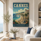 Tableau Cannes Côte d’Azur - Toile tendue