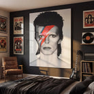 Tableau David Bowie Portrait Noir et Blanc – Illustration iconique pour décoration murale