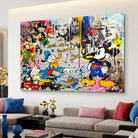 Tableau Donald Graf style street art coloré