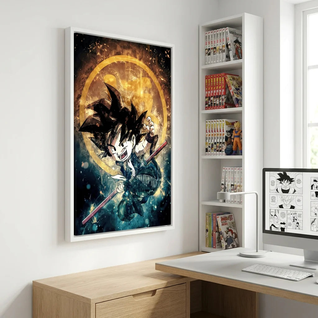 Tableau Dragon Ball Sangoku L’enfant pour chambre geek
