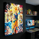 Tableau Dragon Ball Sangoku Saiyan Story pour chambre geek