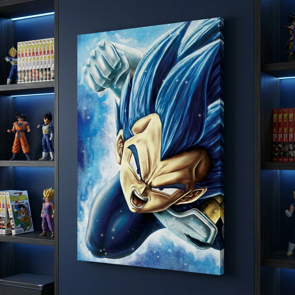 Tableau Dragon Ball avec deux héros manga cultes