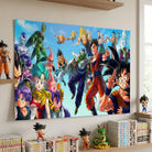Tableau Dragon Ball en Famille pour fan d’anime japonais