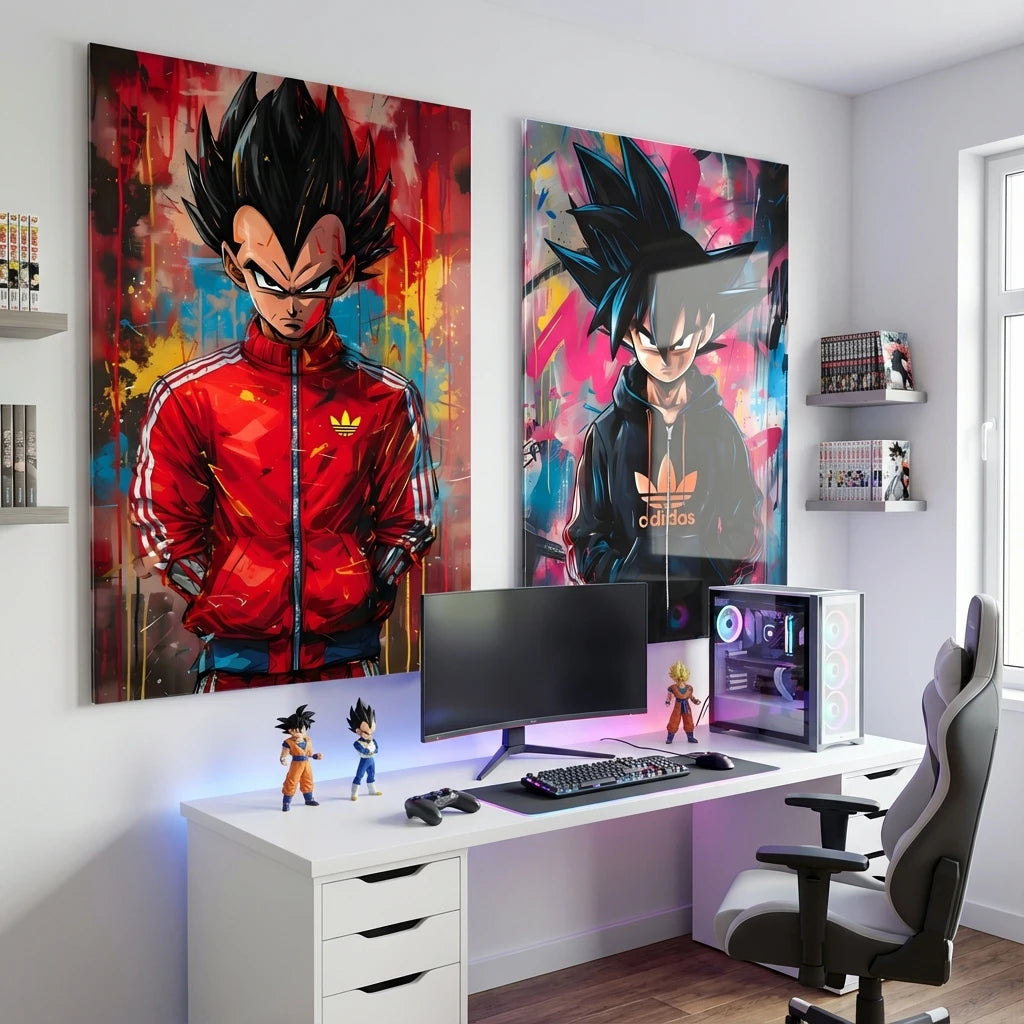 Tableau Dragon Z moderne sur toile pour décoration intérieure