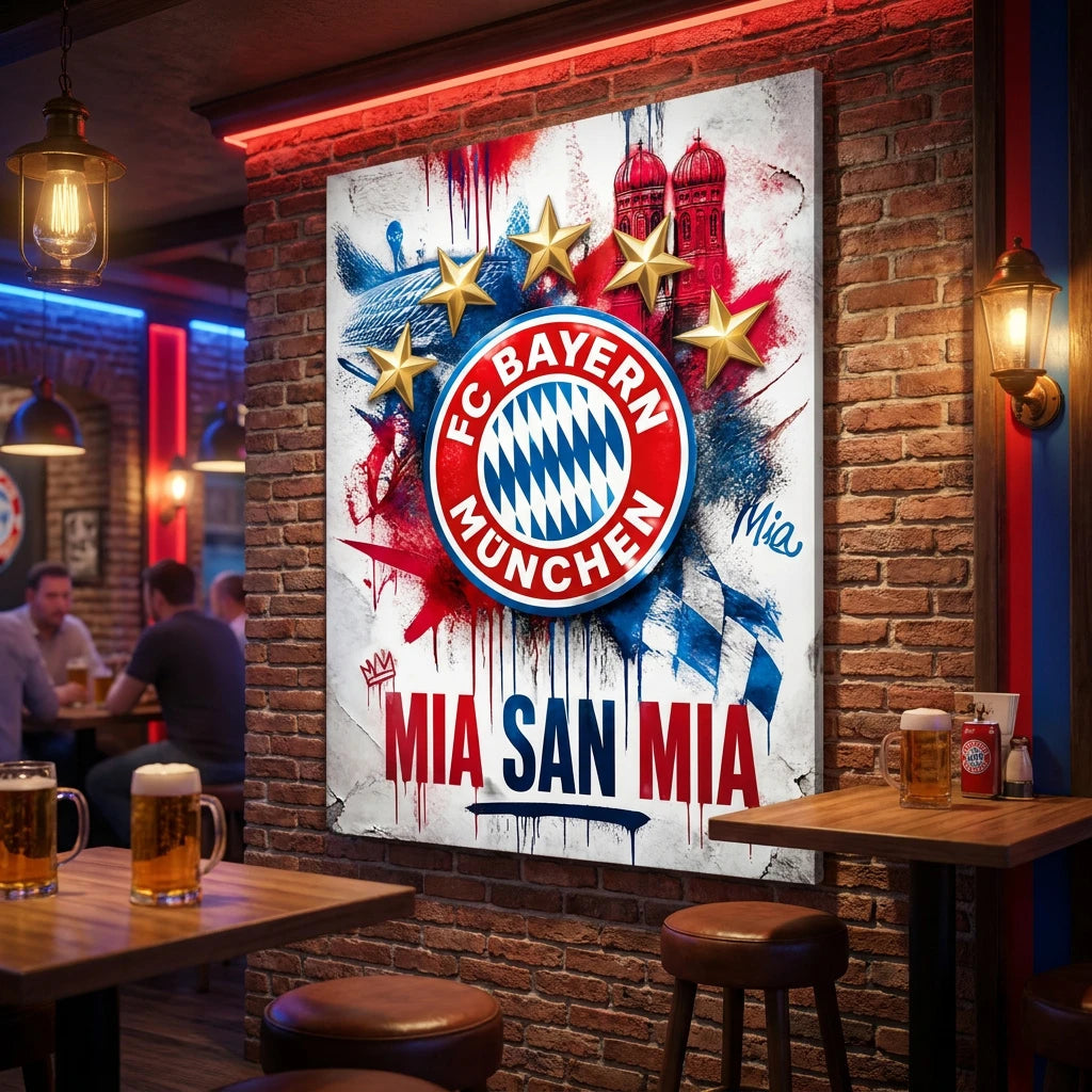 Tableau FC Bayern Munich Graffiti