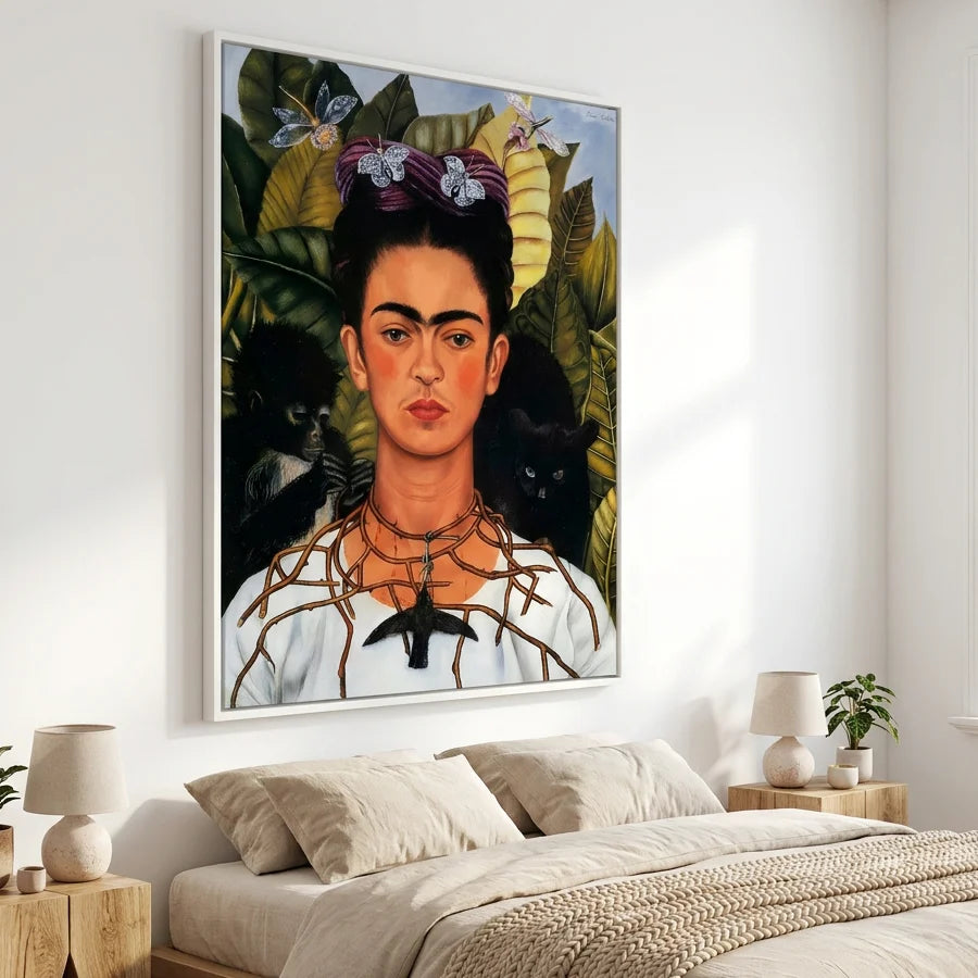 Tableau Frida Kahlo Autoportrait au Collier d’Épines