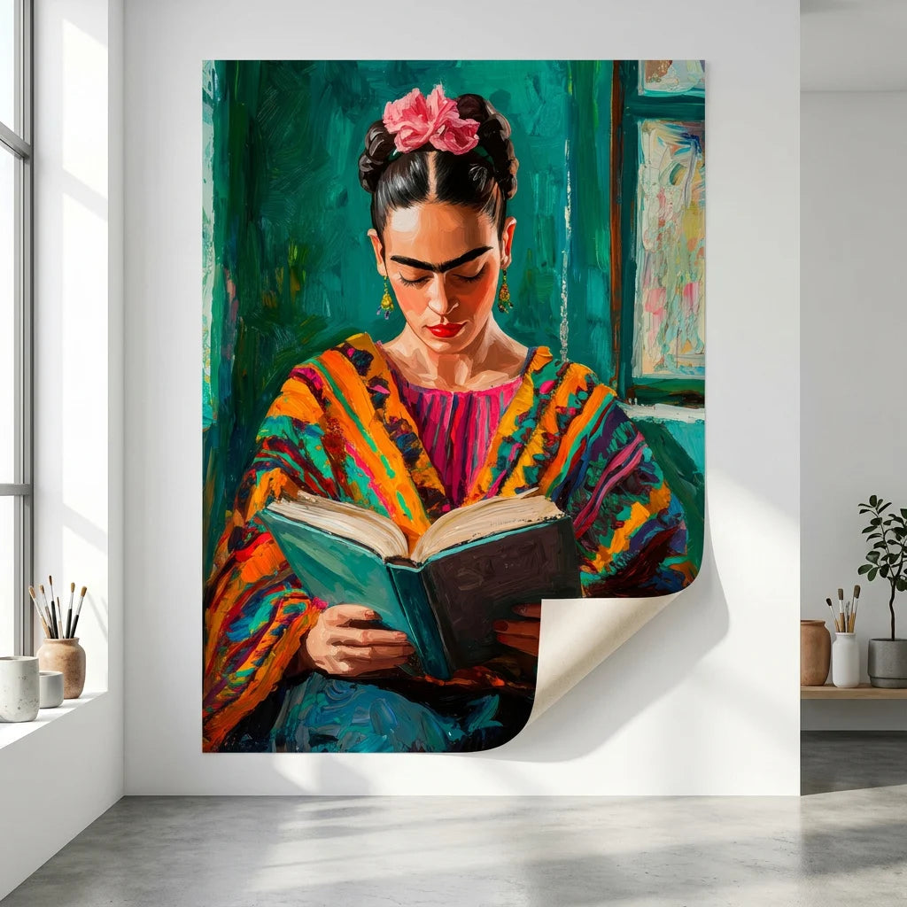 Tableau Frida Kahlo ambiance artistique bohème