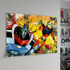 Tableau Goldorak Actarus horizontal pour bureau gaming