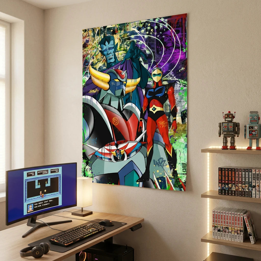 Tableau Goldorak Fan Collection pour fan d’anime rétro