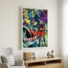 Tableau Goldorak Fan Collection style dessin animé vintage