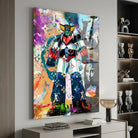Tableau Goldorak et Fashion style street art luxe coloré
