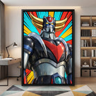 Tableau Goldorak style pop art toile design salon contemporain