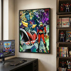 Tableau Goldorak vertical pour bureau ou chambre gaming