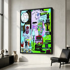 Tableau Jean Michel Basquiat In Italia style art brut coloré