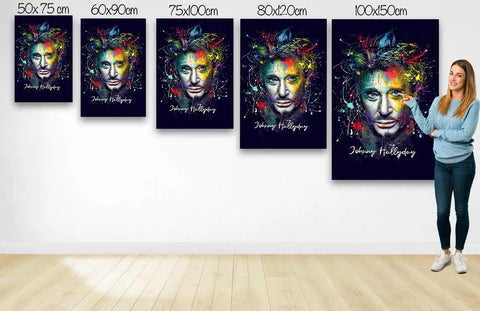 Johnny Hallyday Wandbild