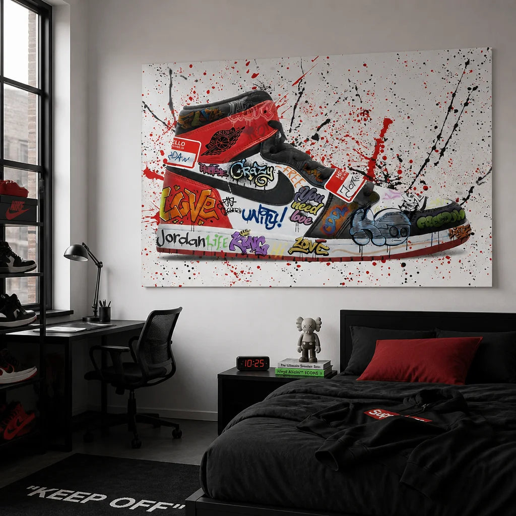 Tableau Jordan Air décoration murale streetwear