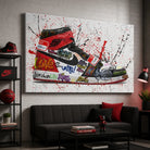 Tableau Jordan Air style graffiti pour déco moderne