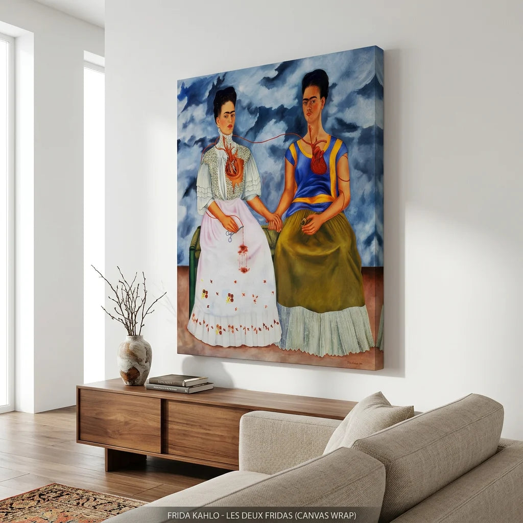Tableau Les Deux Fridas de Frida Kahlo style bohème artistique