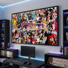 Tableau Manga Tous la avec personnages anime cultes
