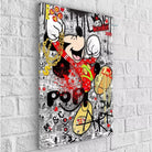 Tableau Mickey Pop Art façon graffiti urbain pour salon design