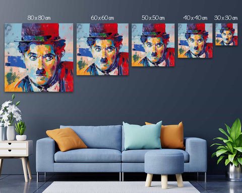 Tableau Moderne Charlie Chaplin Le Portrait