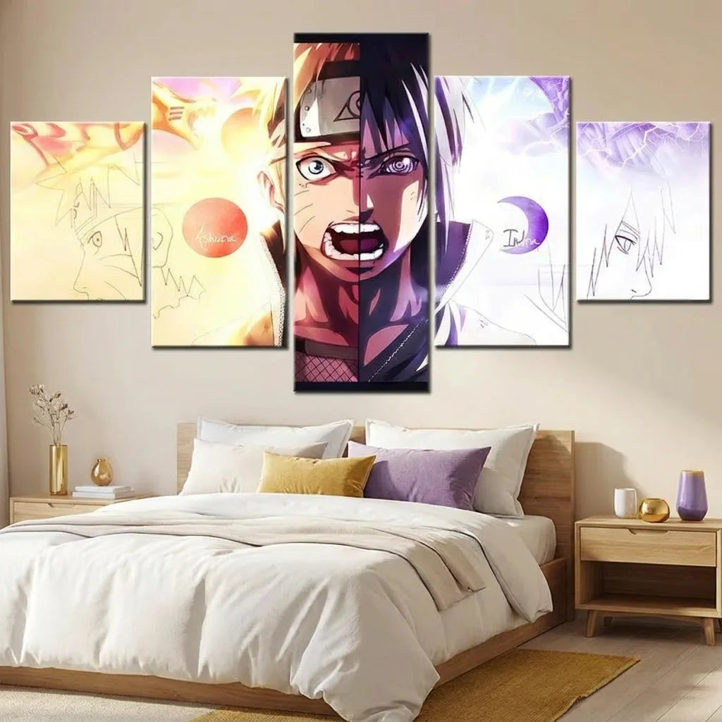 Tableau Naruto Itachi en toile tendue sur châssis