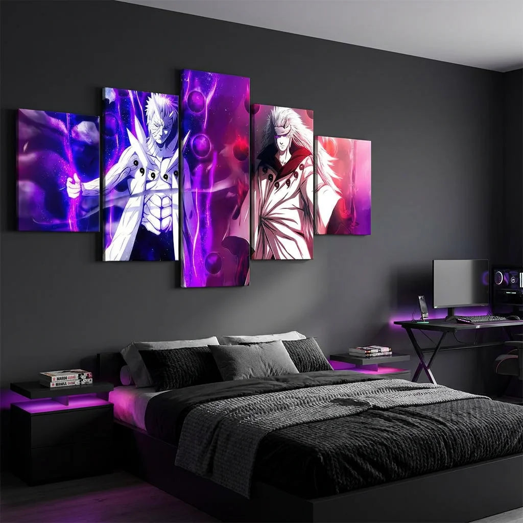 Tableau Naruto Obito Madara décoration pop culture