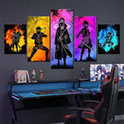 Tableau Naruto Spectre des Shinobi en 5 panneaux