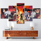 Tableau Naruto multitableaux Héritage du Sensei pour chambre ado