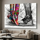 Tableau Nike graffiti urbain contemporain