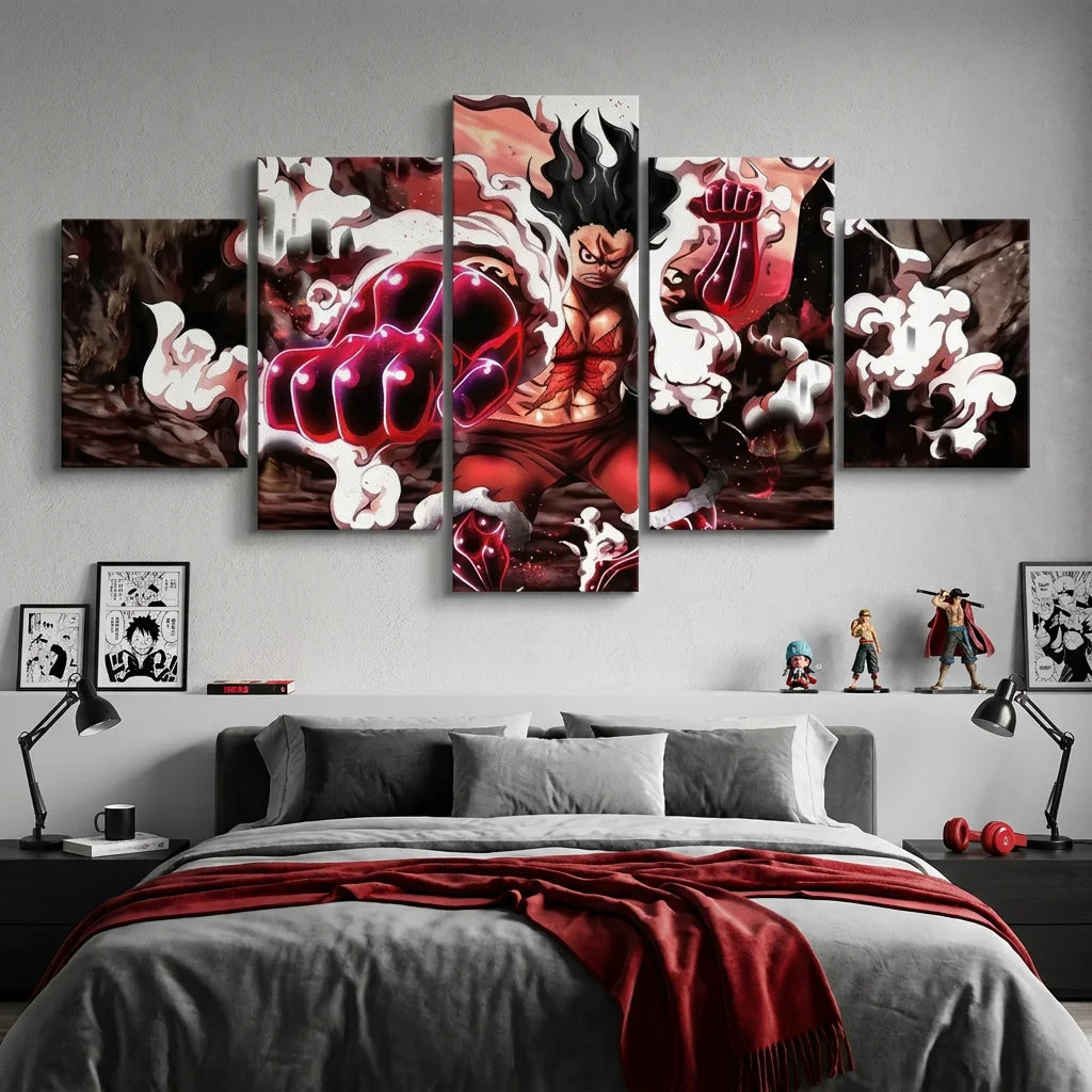 Tableau One Piece Gear Fourth avec Luffy en décoration murale